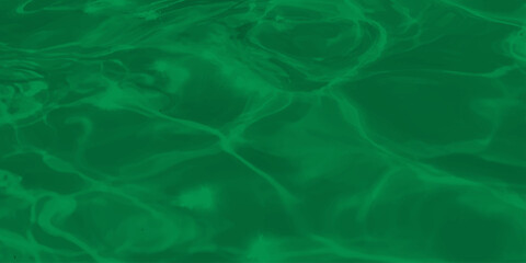 Abstract green water surface with gentle ripples and caustic light reflections creating a fluid monochrome background. © Jharna Akter