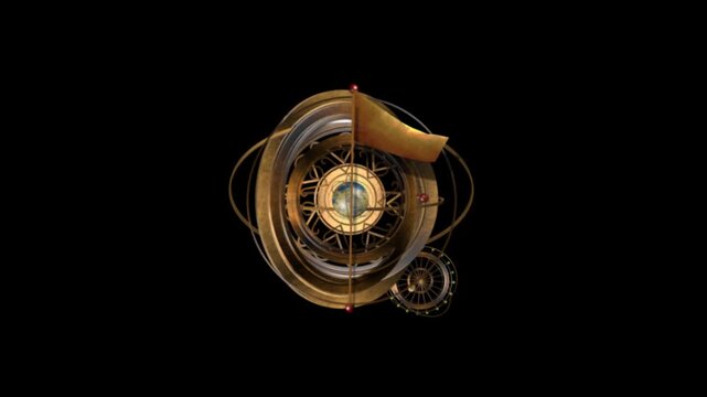 3D PBR Fantasy Adventure Compass Alpha Animation