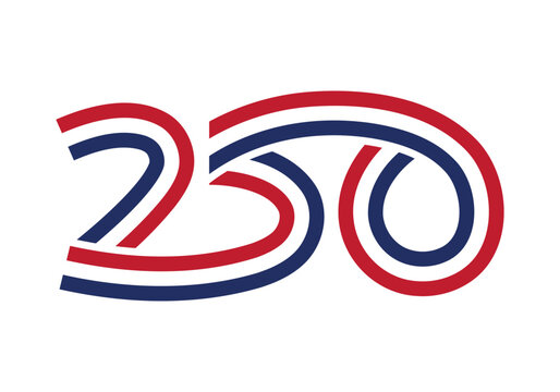 America 250th anniversary patriotic logo design