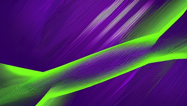 futuristic violet background with diagonal halftone lines and horizontal glitch slice transition abstract dynamic sports background with neon acidic green stripe accent optical illusion
