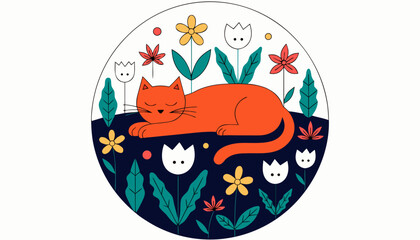 Obraz premium Cat sleeping 