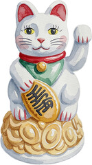 Fototapeta premium cat with a gift