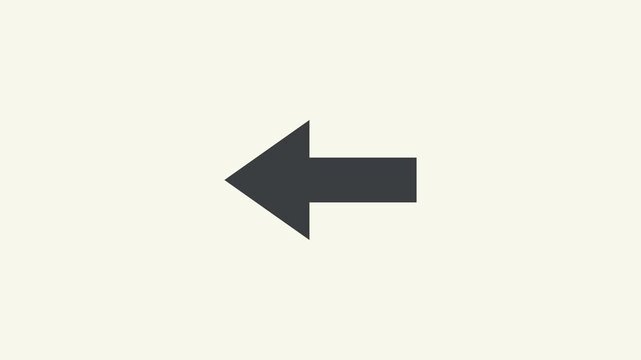 Arrow moving Back Animation icon
