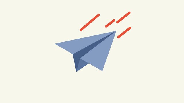 Paper plane Animation icon