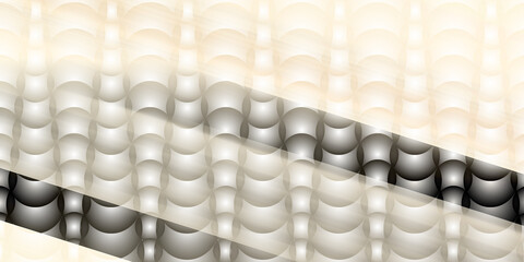 Obraz premium Abstract background with spheres and dark diagonal translucent bands