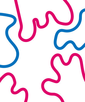Colorful wavy lines on pattern design element