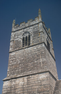 The church tower at Blisland Cornwall