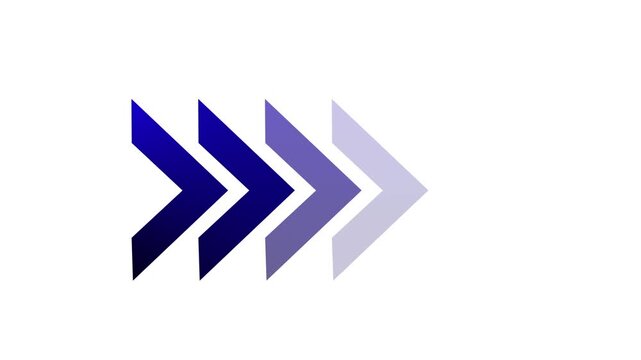 Minimalist animated right arrow for modern user interface sleek digital navigation symbol with smooth motion clean white background, for web and, app development projects