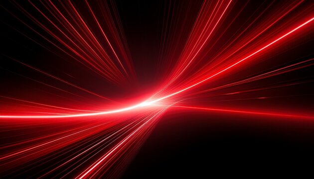 red laser beam isolated on black background intense and focused light streak futuristic and high energy design sleek and minimalist visual effect perfect for sci fi and technology concepts