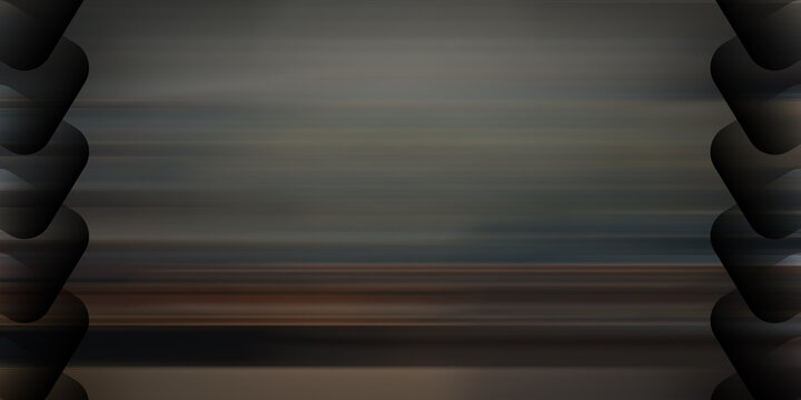 Abstract motion blur background with dark geometric side patterns