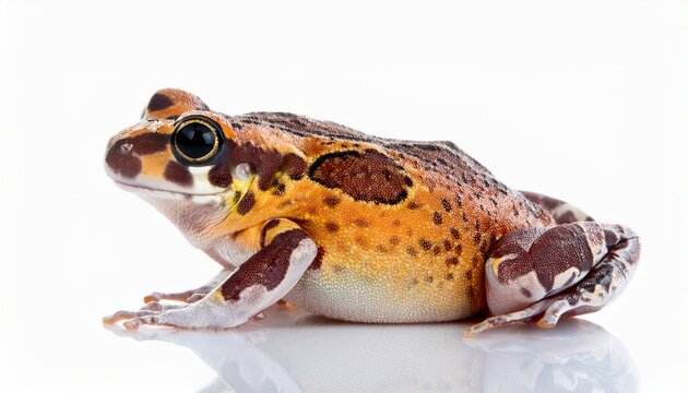 single coqui frog isolated on a white background