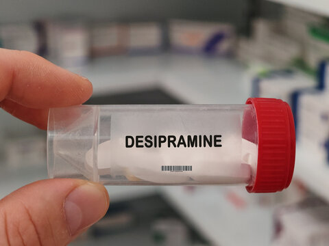 DESIPRAMINE tricyclic antidepressant for depression tablets in plastic container