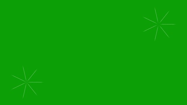 Abstract circle explosion animation with glowing spark trails, bright line burst, firework effects on green screen background seamless ultra 4k .mp4