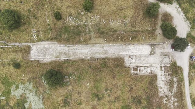 Kastabala Ancient City Aerial View of Archaeological Ruins and Historic Heritage Landmark in Osmaniye Turkey