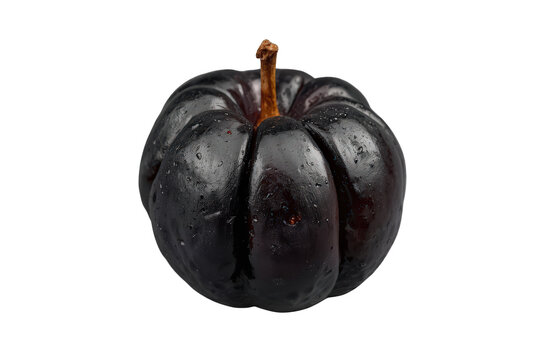 Dried garcinia cambogia fruit on transparent background, popular malabar tamarind for cooking and medicinal use