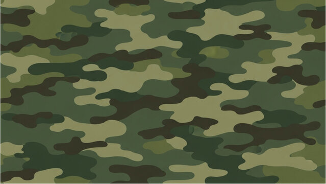 Green Camouflage Pattern Design