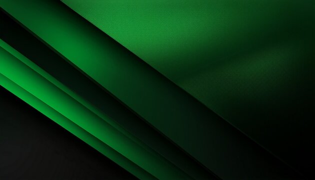 Modern Simple Dark Green And Black Abstract Background For Wide Banner Luxury Dark Green Background With Overlap D Layer