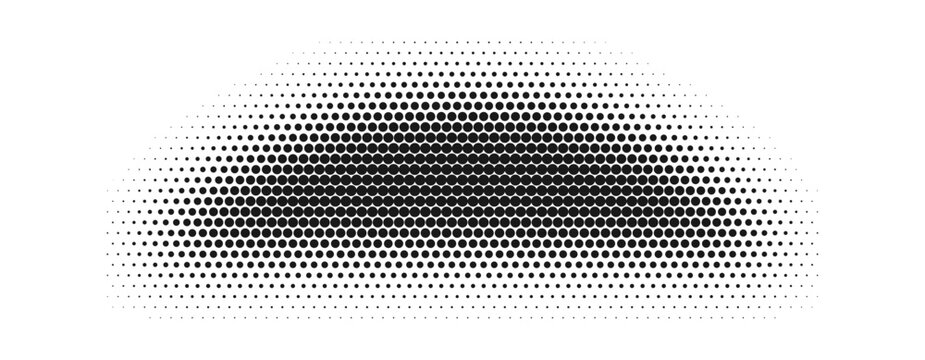 Halftone Dots Gradient Blob Abstract Shape