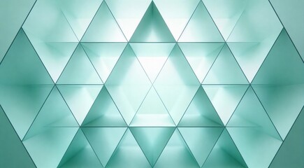 Fototapeta premium Soft background wallpaper with abstract geometric line art triangles interlocking seamlessly, grid-b