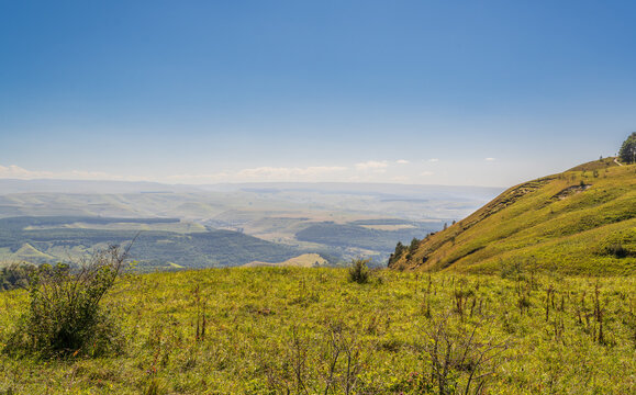 The mountain Maloe Sedlo in the Kislovodsk National Park, the largest city park in Europe. Kislovodsk, Russia