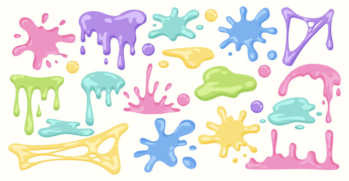 Slime and Bubble Gum Cartoon