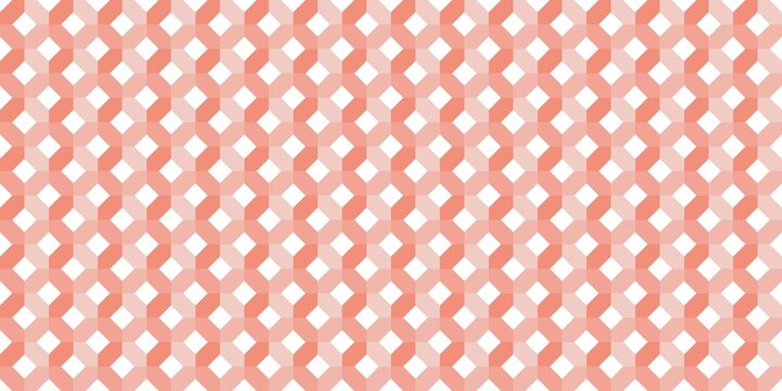 Seamless vibrant coral orange geometric trellis lattice texture, great for tropical summer pool party digital flyer design overlays.