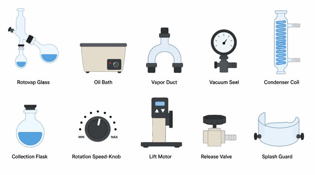 Collection of laboratory equipment and scientific instruments.