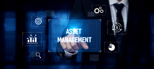 Obraz premium Asset management system showing investment planning, financial goal tracking, ROI analysis, and performance monitoring for efficient resource utilization Vouch