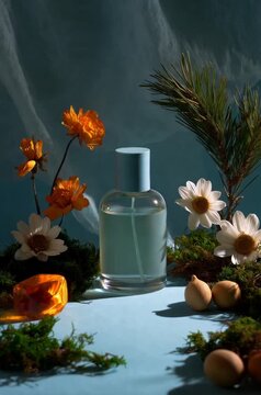 spa still life with candles and flowers