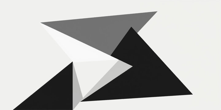 Abstract geometric S letter logo icon with sharp interlocking triangles