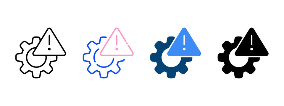 Risk Management Framework Icon for Business Compliance and Operational Security