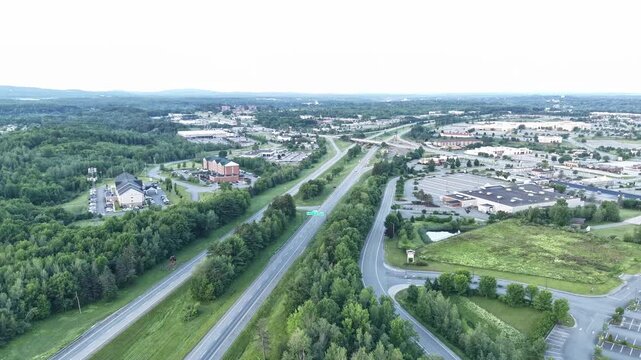 Early morning timelapse video of I-95 and Hogan Road in Bangor Maine 