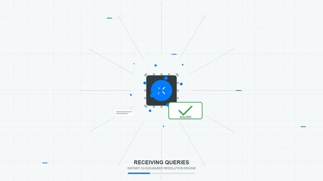 AI Automated Cloud Based Processing Infographic Concept