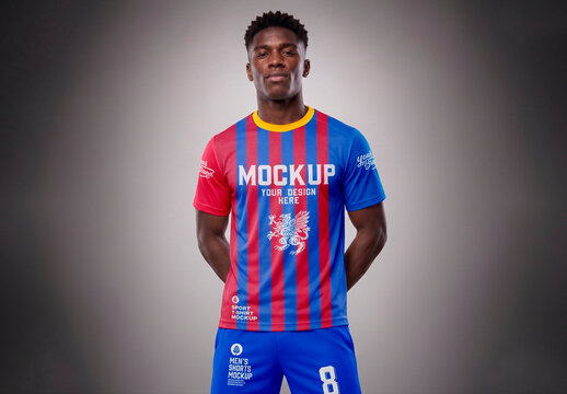 Soccer Jersey Uniform Mockup Front View