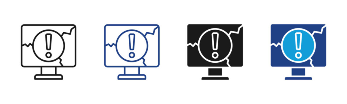 Error Web icon with multiple style collection