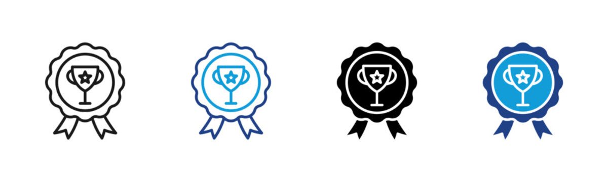 Winner Badge  Web icon with multiple style collection