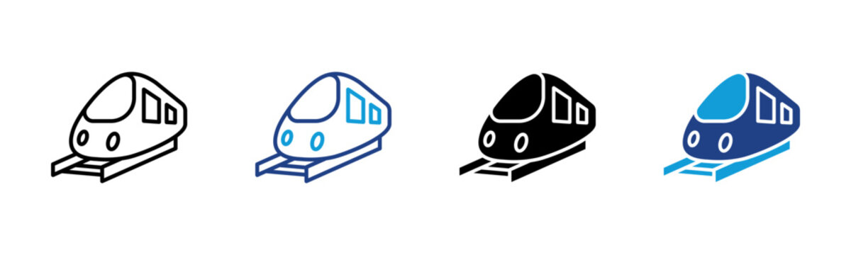 Railway Web icon with multiple style collection