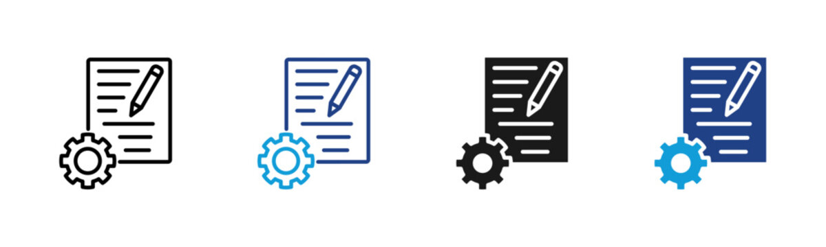 Project Web icon with multiple style collection