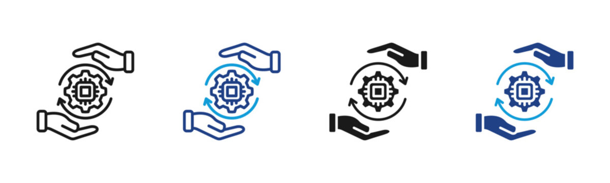 Change Management Web icon with multiple style collection