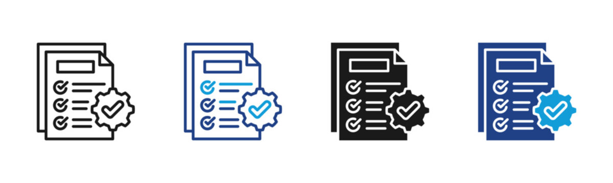 Data Standards Web icon with multiple style collection