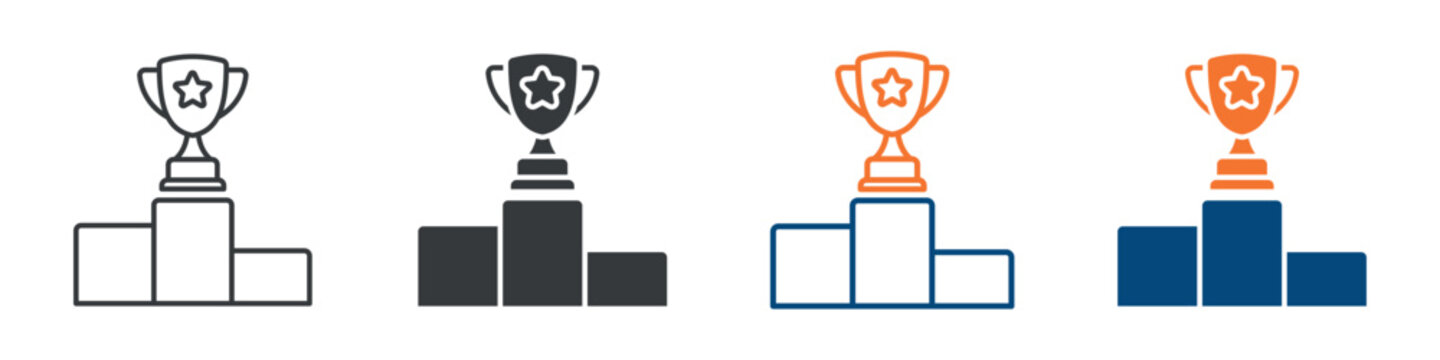 Ranking Icon Set Multiple Style Collection