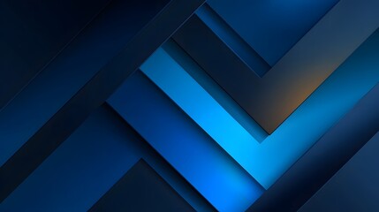 Fototapeta premium Abstract Blue Geometric Background with Diagonal Lines and Light Accents.