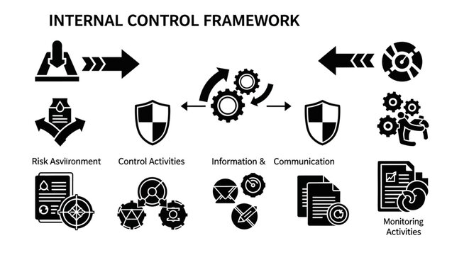 Internal Control Framework Diagram: Risk, Compliance, and Operations