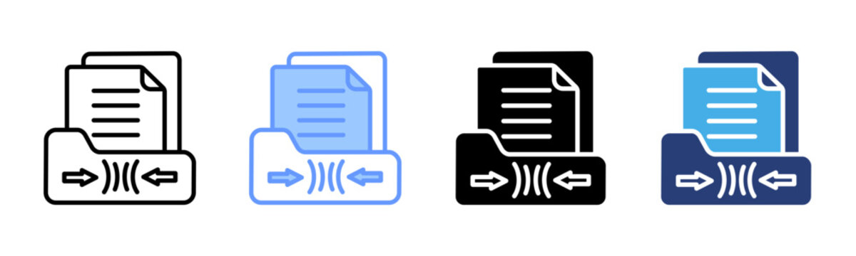 Compression icon set multiple style collection