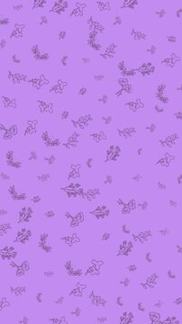A serene seamless loopable abstract purple pattern background. Features subtle organic shapes creating a calming and elegant digital texture, perfect for modern design projects, presentations, or as