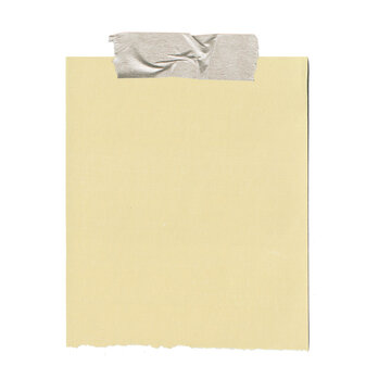 Yellow Memo Paper with Washi Tape