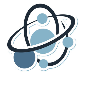 Atomic structure vector illustration
