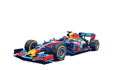 Red bull racing formula one car vibrant, fast, highspeed machine perfect for sports blogs, automotive advertisements, and racing events. © H-Studio