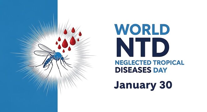 Mosquito icon for world NTD day awareness campaign