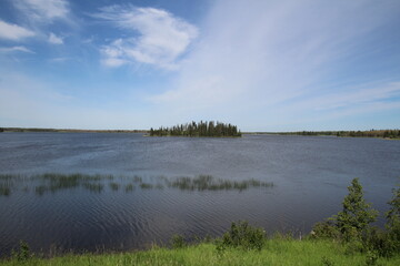 Fototapeta premium Summer On Astotin Lake, Elk Island National Park, Alberta